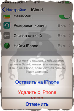 Очистка iPhone при продаже