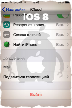 Удаление информации с iPhone