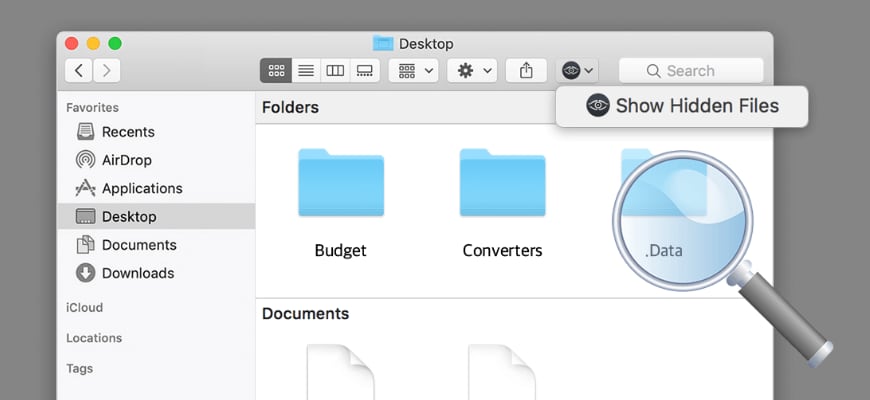 Показать скрытые файлы mac os
