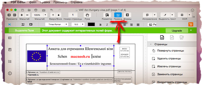Как редактировать пдф файл на макбуке