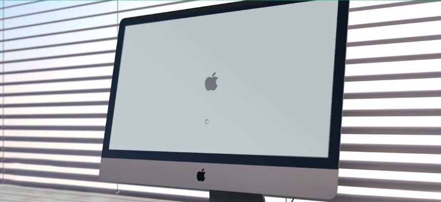 экран загрузки iMac