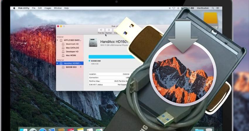 Разбить внешний HDD на несколько разделов в MAC OS
