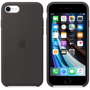 чёрный силиконовый чехол Product Red для iPhone SE 2 поколения