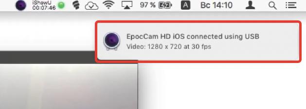 Подключение EpocCam