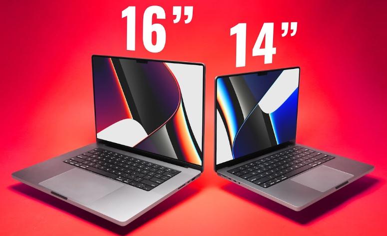 Сравнение MacBook Pro 16" и 14"