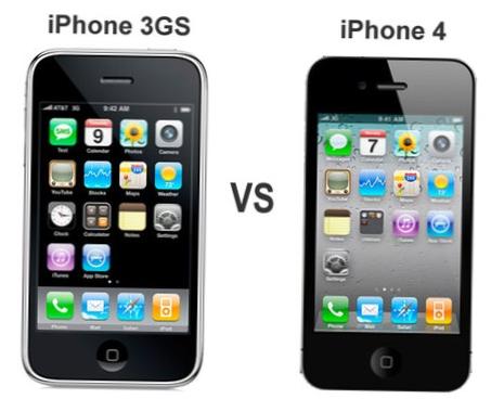 iPhone 3g против iPhone 4