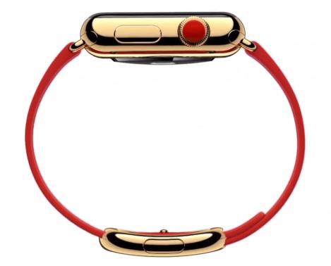 Apple Watch Edition с золотой пряжкой