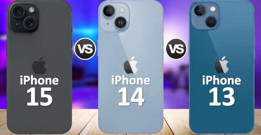 Сравнение iPhone 13, 14, 15
