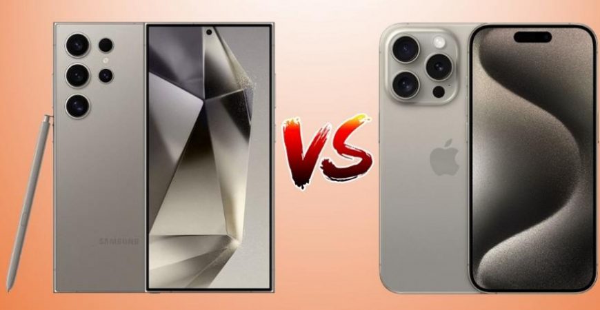 Сравнение iPhone 15 Pro Max и Galaxy S24 Ultra