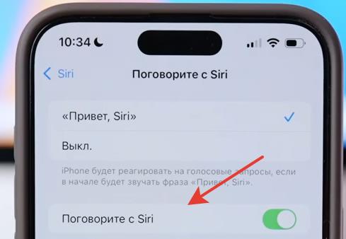 Поговорите с Siri