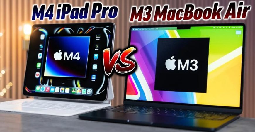 Сравнение MacBook Air M3 или iPad Pro M4