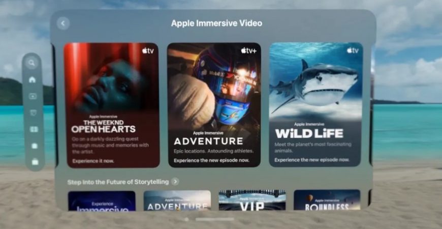 Apple Vision Pro видео