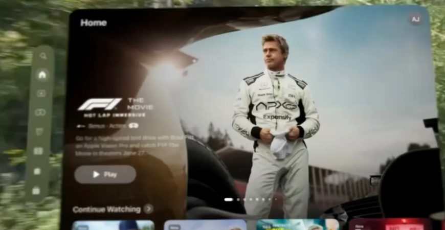 эпизод Hot Lap для Vision Pro