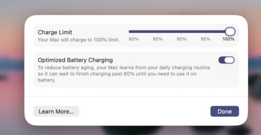 Умная зарядка на macBook